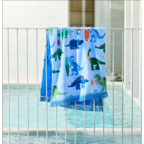 Adairs Kids - Kids Dino Surf Beach Towel | Adairs