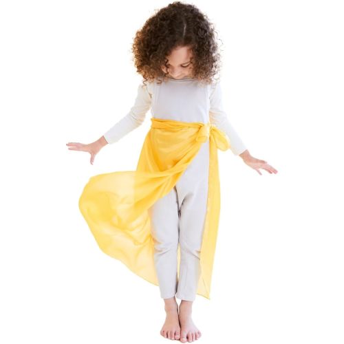 Sarah's Silks Playsilk - 100% Real Silk, Hand Dyed, Bright Colored Play Scarves | Montessori and Waldorf Toys for Dress up, Imaginative, and Pretend Play (35" x 35")