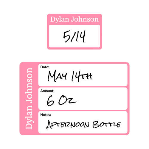 Baby Bottle Labels: Labels for Baby Bottles | Name Bubbles