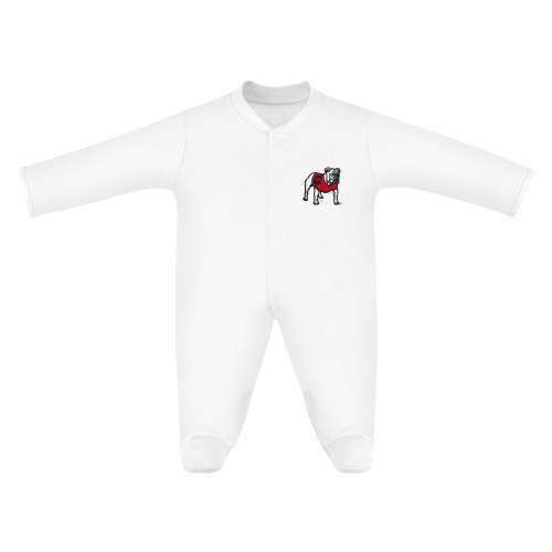 Georgia Bulldogs Footed Romper, 6-9M