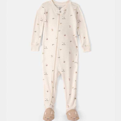 Baby Easter Bunny 100% Cotton Snug Fit 1-Piece Pyjama - Cream | Carter’s Oshkosh Canada