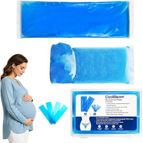 Reusable Postpartum Perineal Ice Packs, Flexible When Frozen Hot Cold Pads