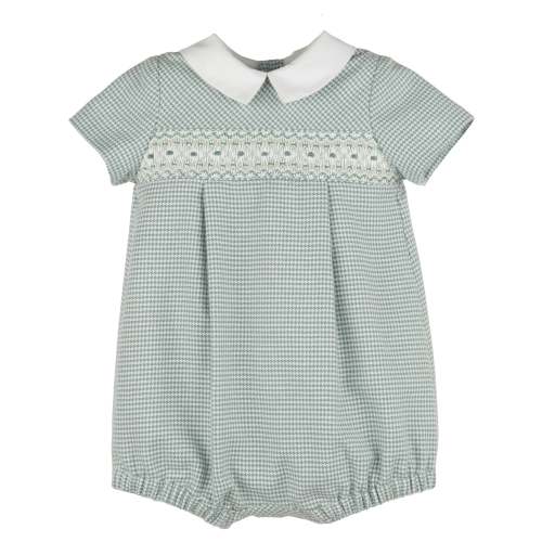 Checks Smock Boy Bubble – Posh Tots Children's Boutique