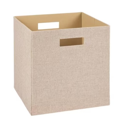 ClosetMaid 13 in. D x 13 in. H x 13 in. W Tan Fabric Cube Storage Bin