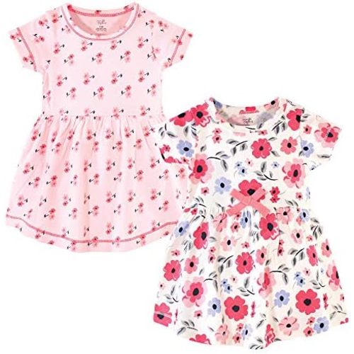 Touched by Nature Girls' One Size Organic Cotton Short Long-Sleeve Dresses