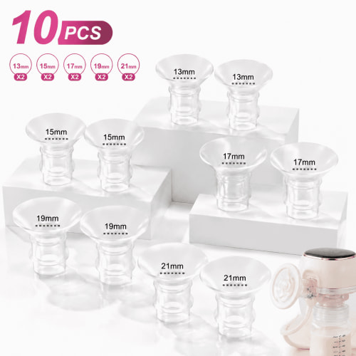 Genreen Flange Inserts 13/15/17/19/21mm Compatible with Momcozy S12/S9 and 24mm Shields Flanges