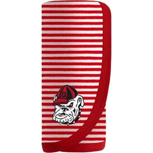 Creative Knitwear College Baby NCAA Infant Striped/Solid Blanket, Unisex, One Size 37.5 X 33.5