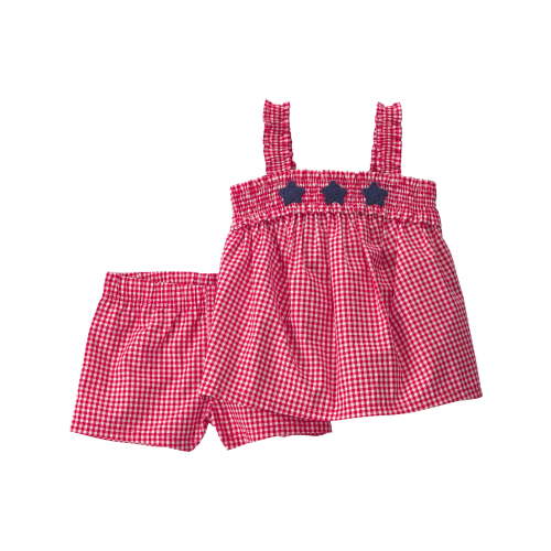 Carter's Child of Mine Baby and Toddler Girl Patriotic Americana Americana Outfit Set, 2-Piece, Sizes 12M-5T