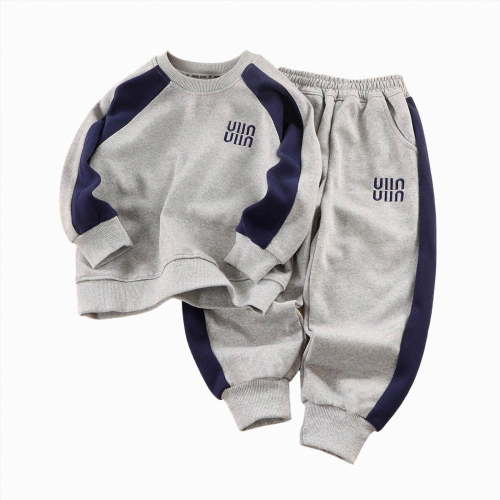 Toddler Baby Boy Outfits Fall Winter Clothes Casual Outfits Letter Print Long Sleeve Sweatshirts Pants Sets 6 12 18 24 Months 2T 3T 4T Toddler Boys Winter Clothes,Grey,1-2 Years