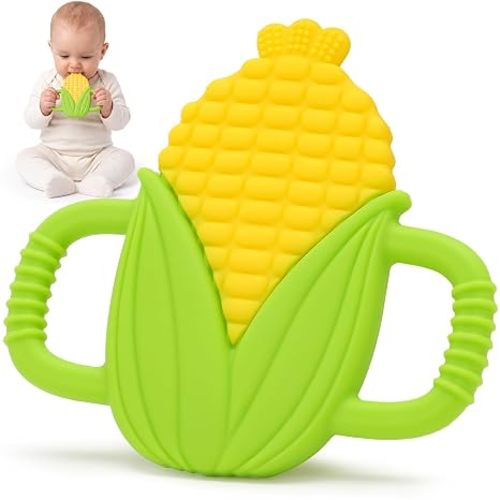 Baby Teething Toys Silicone Baby Corn Teether Over 3 Months