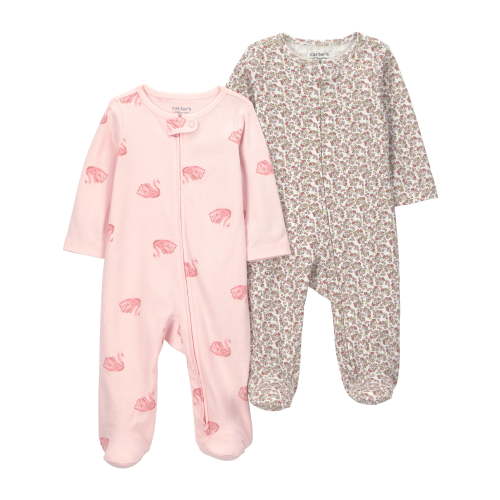 Carter's Child of Mine Baby Girl, Sleep 'n Play, 2-Pack, Sizes Preemie-6/9 months