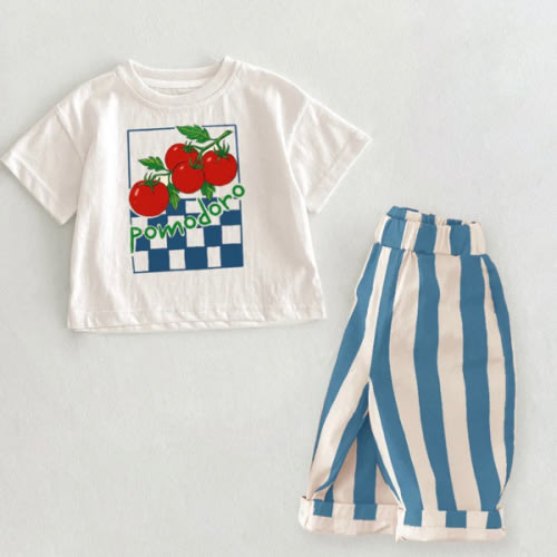 Baby Toddler Tomato Pattern 2 Piece Set