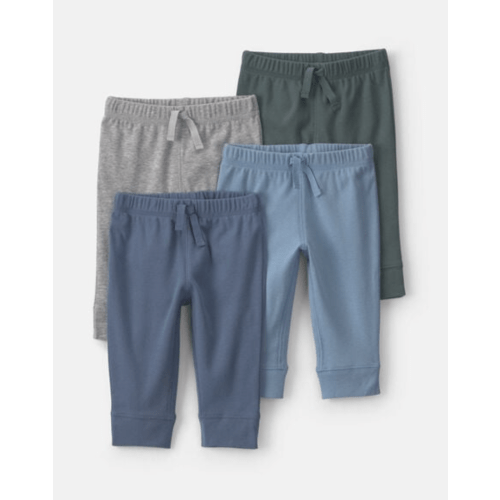 Baby Boy 4-Pack Pull-On Pants - Blue/Green | Carter's