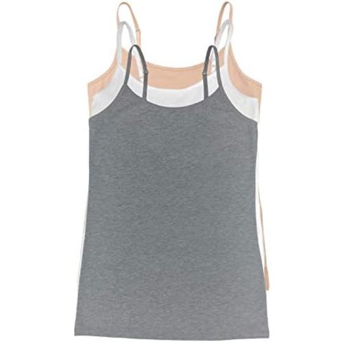 Felina Womens Cotton Modal Camisole, Adjustable Cotton Tank Top 3-Pack