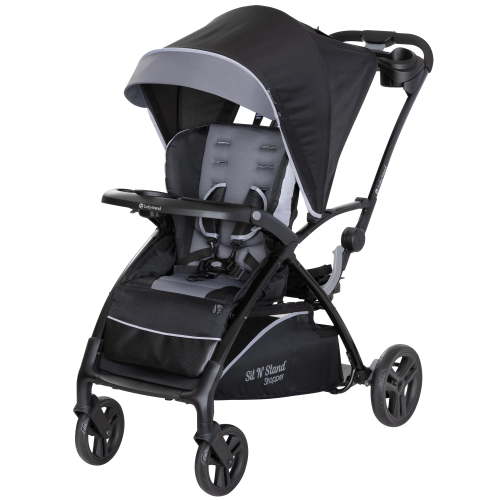 Open Box Sit N' Stand 5 in 1 Shopper Stroller w/ Canopy and Basket, Stormy