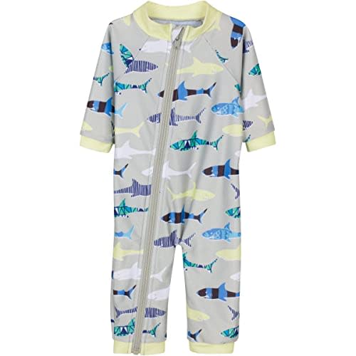 SwimZip Boys' Long-Sleeve UPF 50+ Swimsuit for Baby, Toddler, & Little Boys