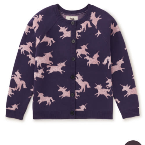 Sparkly Unicorn Cardigan | Tea Collection