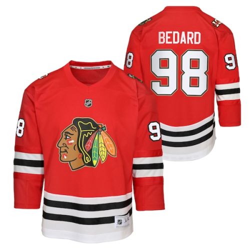 Infant Chicago Blackhawks Connor Bedard Red Home Centennial Replica Jersey