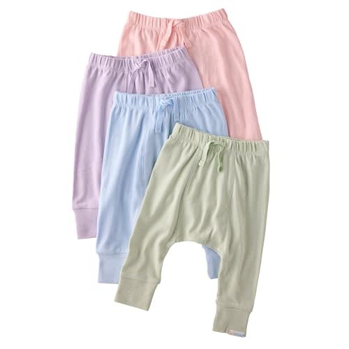 Jordan 4-Pack Jogger Baby & Toddler Pants 100% Organic Cotton Bottoms for Boys & Girls​