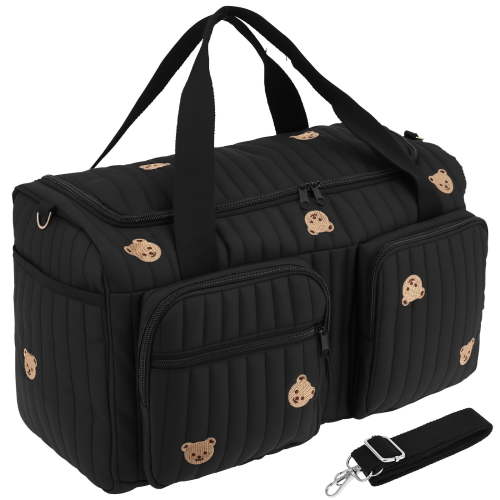 Xdziklosj Hospital Maternity Bag Large Capacity Duffel Tote Diaper Tote Bags with Shoulder Strap and Multiple Pockets Multipurpose for Travel Labor Delivery