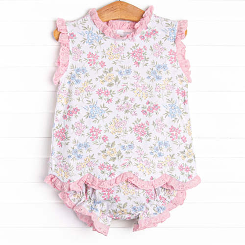 Stichy Fish Lace and Lillies Diaper Set