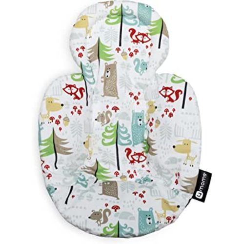4moms RockaRoo and MamaRoo Little Forest Infant Insert, Machine Washable, Soft, Plush Fabric, Reversible Design