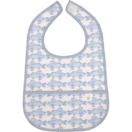 The Wipe It Bib, Fish - Apple of My Isla Bibs | Maisonette