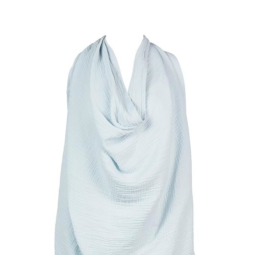 snuggle me® Nursing Cover - 100% Organic Cotton Muslin Nursing Cover Up for Breastfeeding with a BPA-Free Silicone Teether Ring, Ultra-Soft & Lightweight (33.5″ × 39.4″)