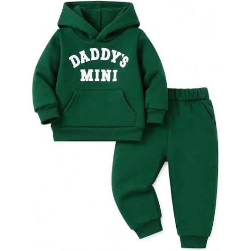 Jecson Toddler Boy Clothes Baby Sweatsuit Hoodie Sweatshirt Outfits 1-4Y