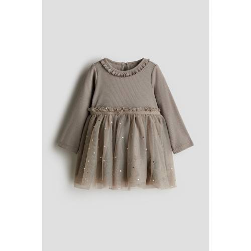 DRESS WITH TULLE SKIRT