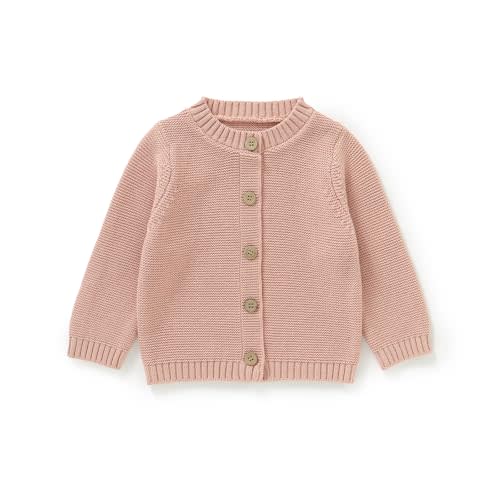 Avibae Baby Toddler Cotton Cardigan, Solid Color Sweater, Boys and Girls | Organic Cotton, Baby Boys and Girls 3-24 Month