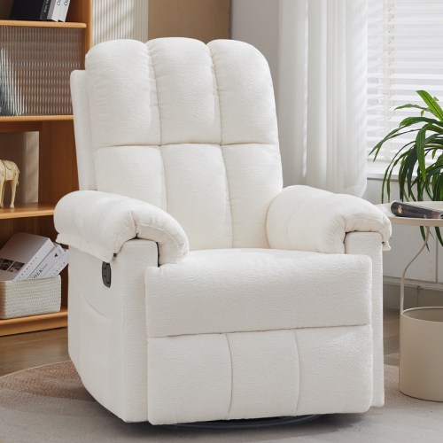Korser Swivel Rocker Recliner Chair for Adults with Side Pockets 360° Swivel Effortless Recline Comfortable Chenille Fabric Sturdy Construction Ideal for Small Spaces Living Room Nursery - TikTok Shop