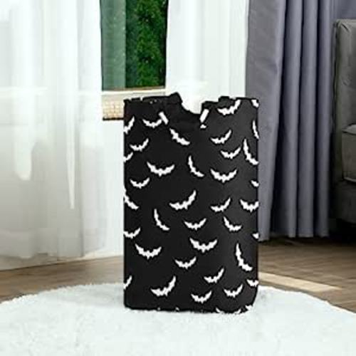 Amazon.com: XUWU 50L Laundry Basket Halloween Bats Goth Foldable Laundry Hamper with Padded Handles Waterproof Durable Clothes Hamper Storage Basket for Toys Clothes Organizer : Home & Kitchen