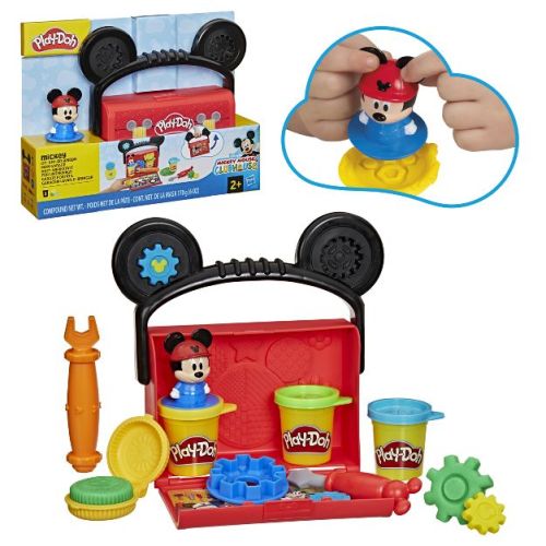 Play-Doh Disney Junior Mickey On-the-Go Garage Playset Gifts for Kids Ages 2 and Up