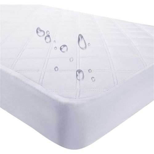 Yoofoss Waterproof Crib Mattress Protector, Quilted Crib Mattress Pad Cover Ultra Soft and Breathable, Machine Washable Toddler Mattress Protector for Standard Baby Crib Size 52''x28''