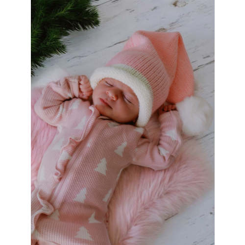 Santa Knit Hat, Pink – SpearmintLOVE