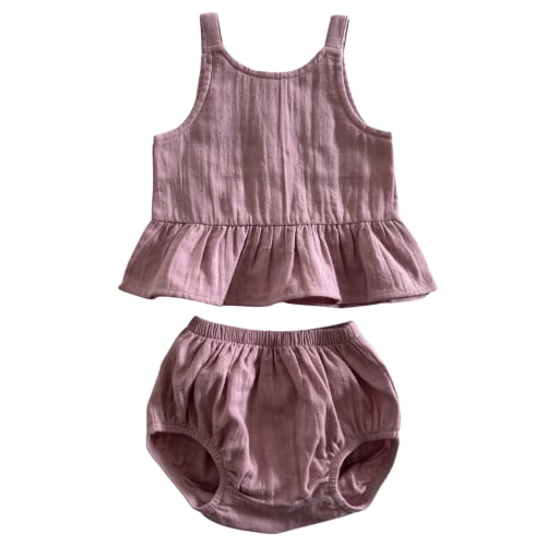 Lavender / Organic Peplum Set