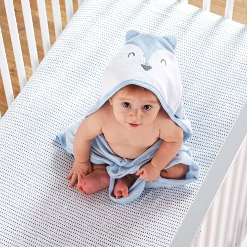 Little Star 100% Organic Cotton 1 Pack Boys Bath Towel
