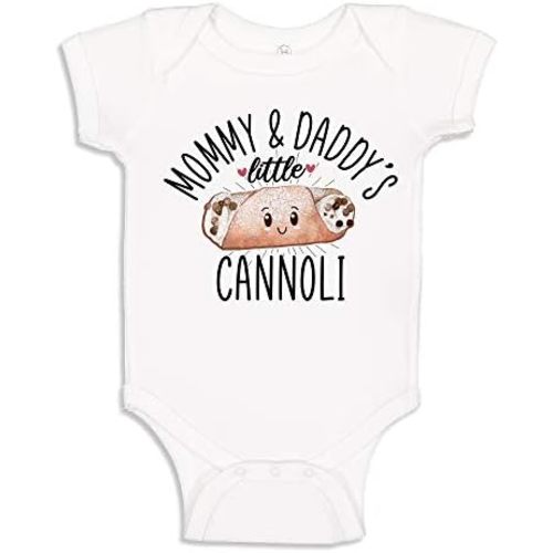 Mommy and Daddy's Little Cannoli Baby Bodysuit One Piece or Toddler Shirt Cute Italian Baby Clothes