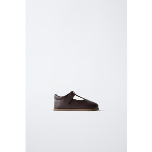 BAREFOOT LEATHER SHOES - Brown | ZARA United States