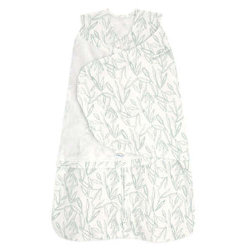 3-6 months, 1.5 TOG - 100% Cotton Baby Swaddle Green Leaves | Newborn | HALO US