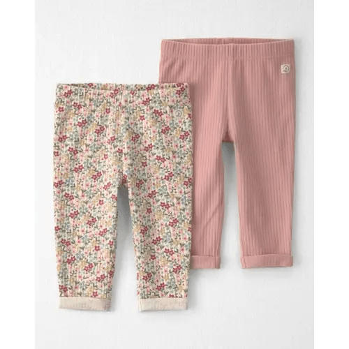 Baby Girl 2-Pack Organic Cotton Leggings - Little Planet | Carter's