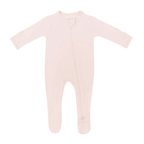 Zippered Footie in Blush | Baby Footie Pajamas | Kyte Baby