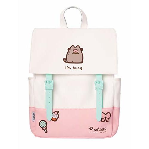Official Pusheen Backpack, Kawaii Backpack - Bookbag, Travel Laptop Backpack, Girls Bag, Pusheen Gift - Pink Backpack