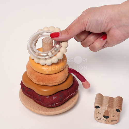 Montessori Little Lion Stackker - Adorable & Educational!