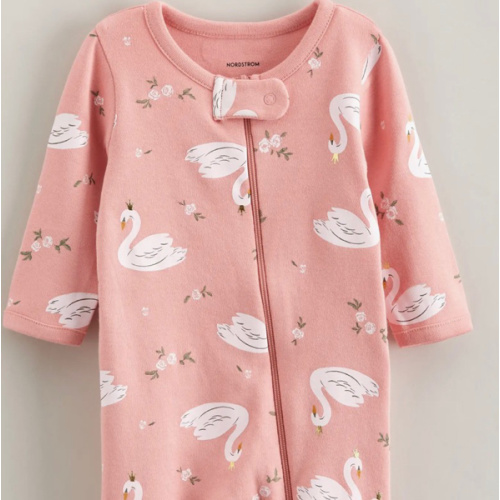 Print Cotton Footie, 3M