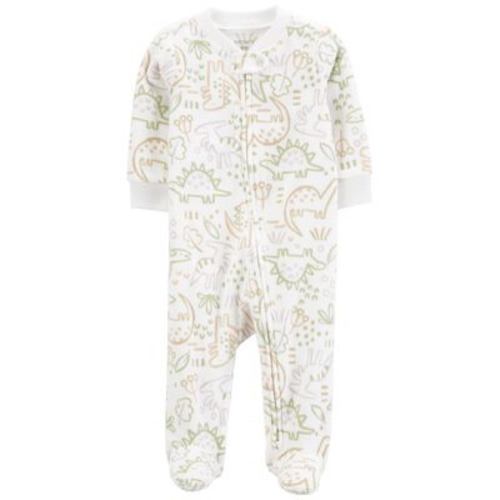 Baby Dinosaur Zip-Up Fleece Sleep & Play Pajamas