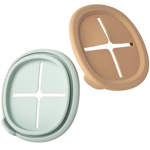 Moonkie Baby Storage Container Snack Lids for 8 oz | 2 Pack