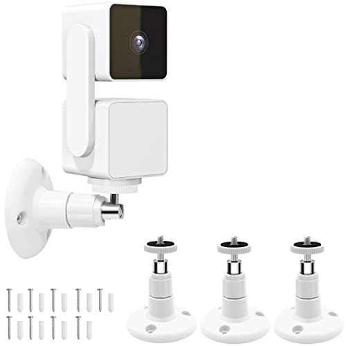 360° Swivel Wyze Bracket, Wall Mount for Wyze Cam Pan V3 and Wyze Cam V4/V3 | 3 Pack Wyze Outdoor Camera Mount, Outdoor Stand for Wyze Camera System
