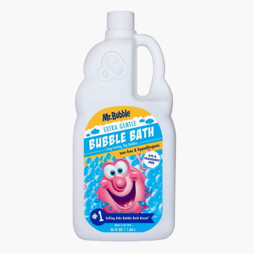 Mr. Bubble Kids Extra Gentle Bubble Bath, Safe, Unscented, Dye and Fragrance Free, 36 fl oz Bottle